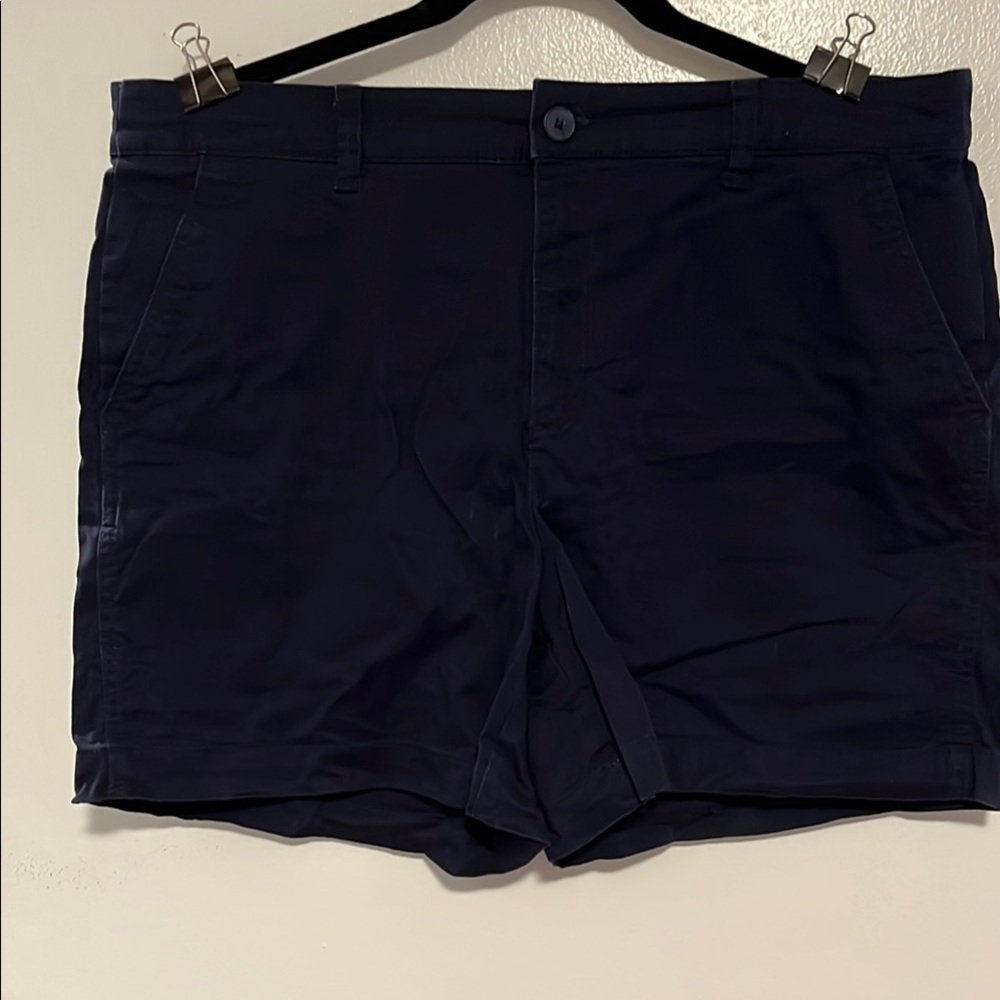 A New Day Blue Flat Front Shorts with Modern Appeal